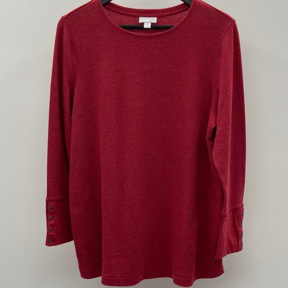 red long sleeve tunic